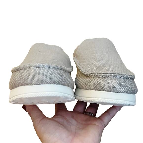 SPERRY Taupe Moc-Sider Mule Hemp Clogs Faux Fur Lining Men Slip On Comfort 8 NWT